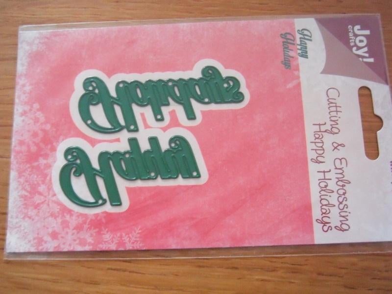 Nieuwe snijmal Joy! - Happy Holidays, Ophalen of Verzenden, Nieuw, Overige thema's, Pons of Mal