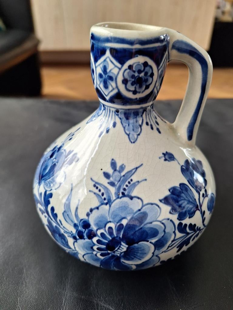 Echt Delfts blauw vaasje van De Porceleyne Fles, Antiek en Kunst, Antiek | Vazen, Ophalen of Verzenden