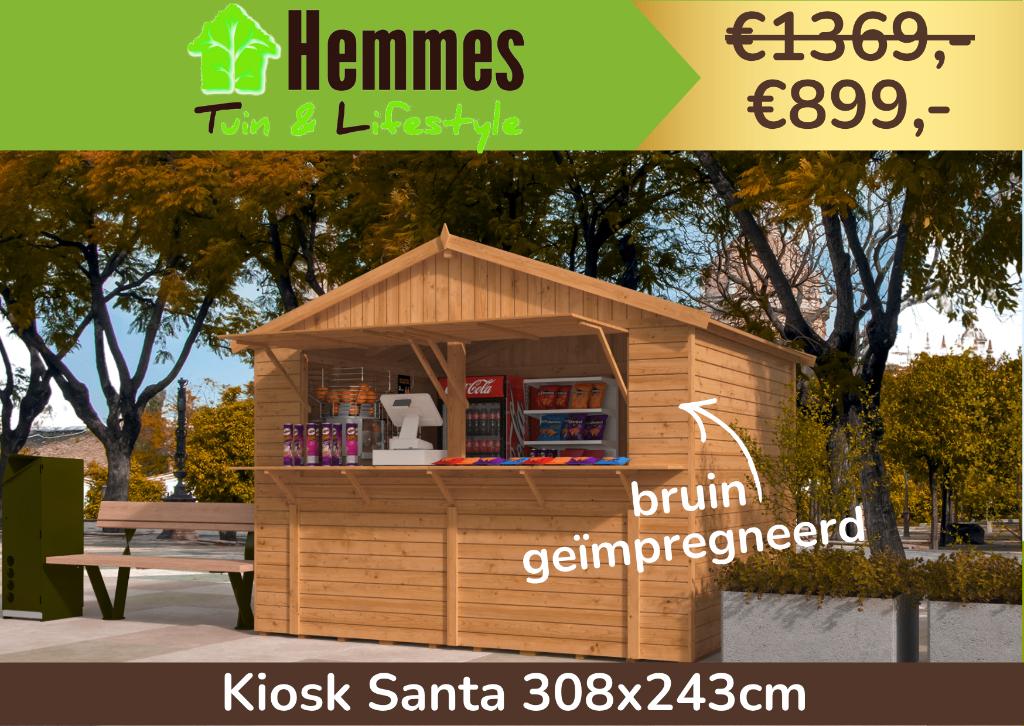 Kiosk Santa – van €1.369,- nu €899,-, Ophalen of Verzenden, Nieuw