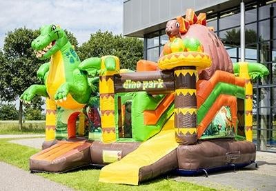 Groot Dino Multiplay Springkussen Huren €95, Ophalen, Zo goed als nieuw, Overige