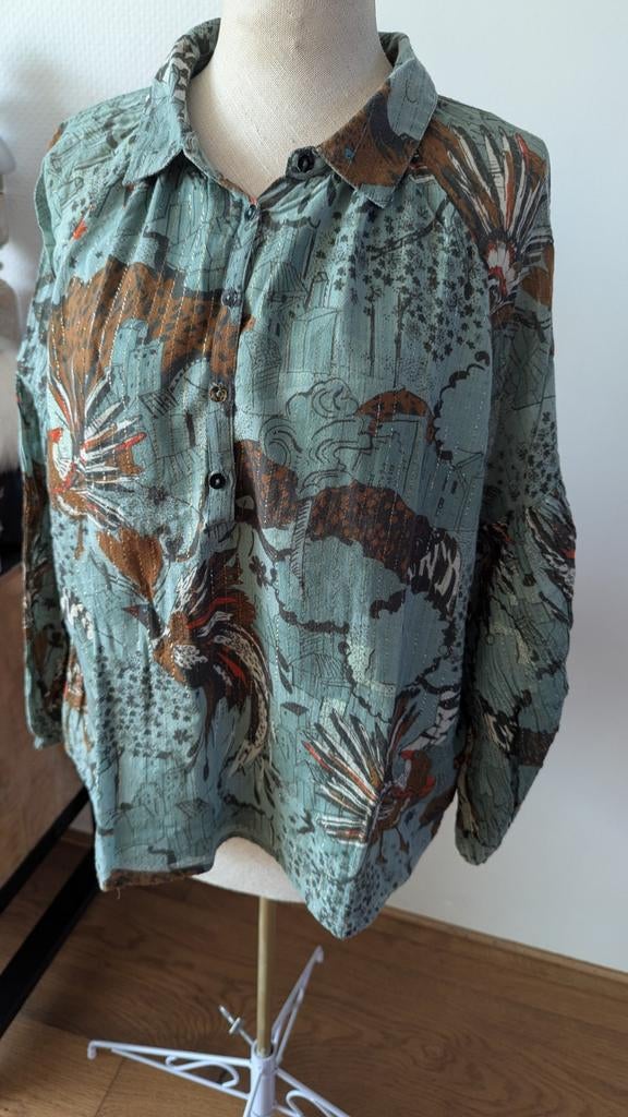 POM Amsterdam blouse 36, Kleding | Dames, Ophalen of Verzenden, Zo goed als nieuw, Maat 36 (S), Pom Amsterdam