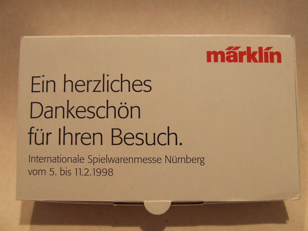 MARKLIN spoor Z Messewagen 1998 Spielwarenmesse Nurnberg, Gelijkstroom, Ophalen of Verzenden, Märklin, Nieuw