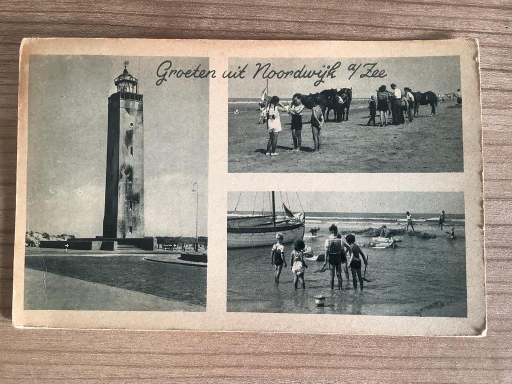 ansichtkaart Noordwijk aan Zee, Verzamelen, Ophalen of Verzenden, 1940 tot 1960, Gelopen, Zuid-Holland