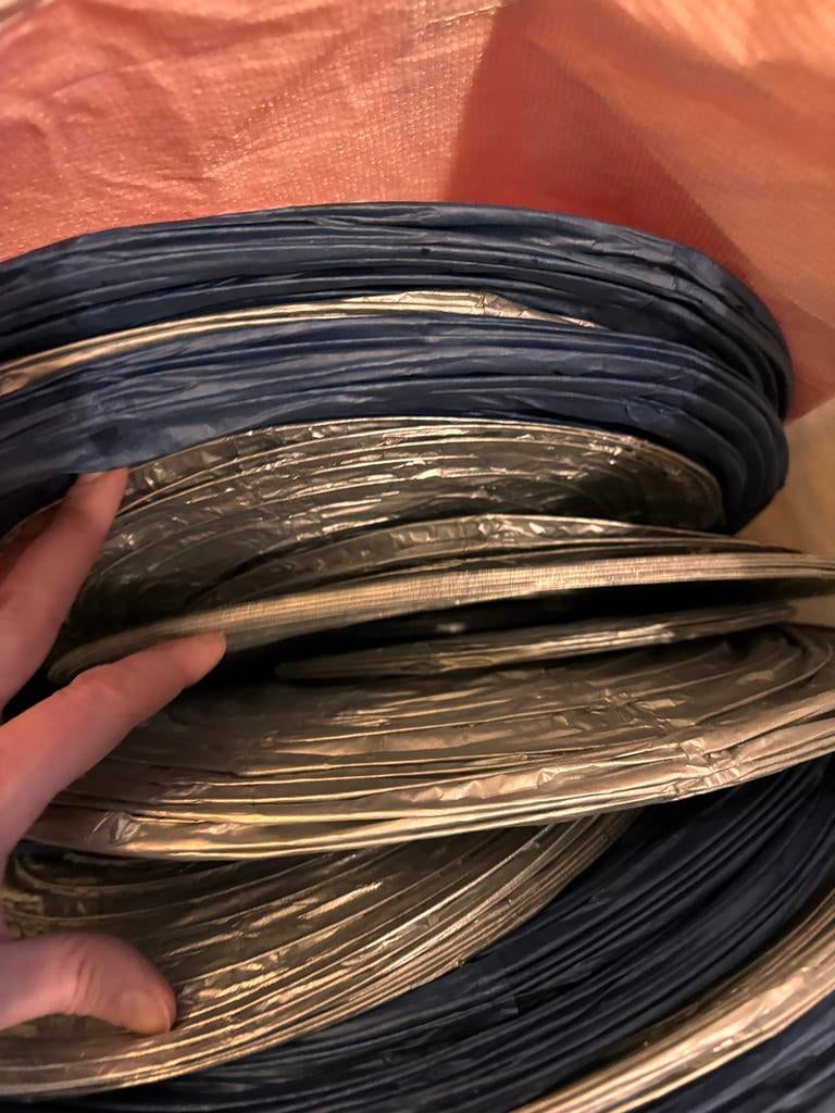 40 papieren lampionnen, blauw en zilver, Ophalen of Verzenden, Zo goed als nieuw, Versiering, Geboorte of Huwelijk