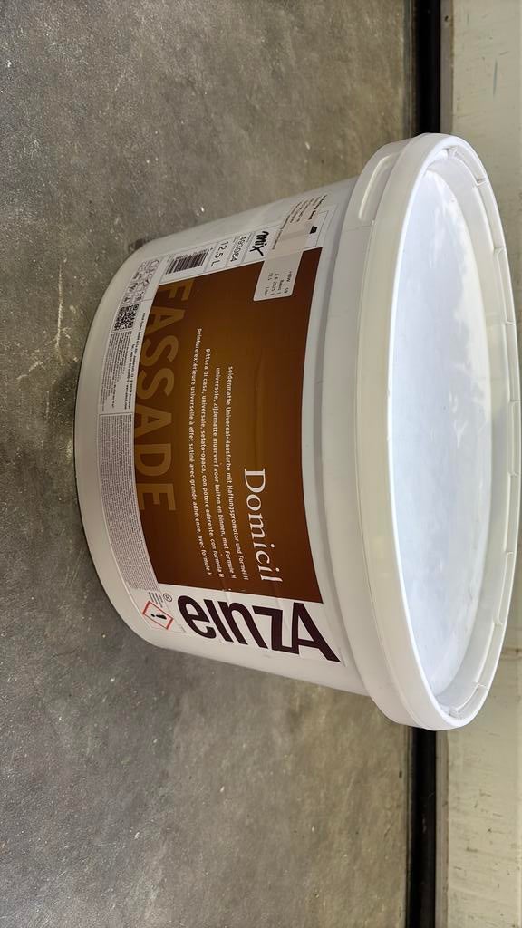 Muurverf EINZA binnen en buiten Ral 7035 nieuw, Doe-het-zelf en Verbouw, Verf, Beits en Lak, Nieuw, Verf, 10 tot 15 liter, Grijs