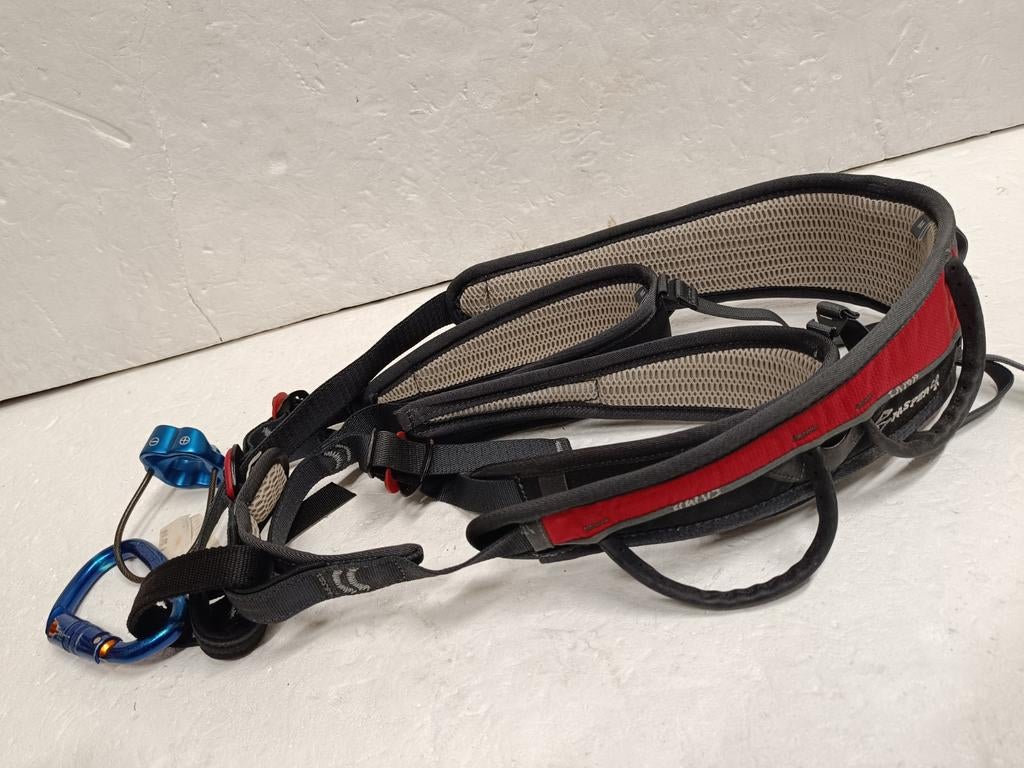 Klimgordel maat M camp Jasper cr met beveiligingmateraal, Klimsport-accessoire, Gebruikt, Ophalen of Verzenden