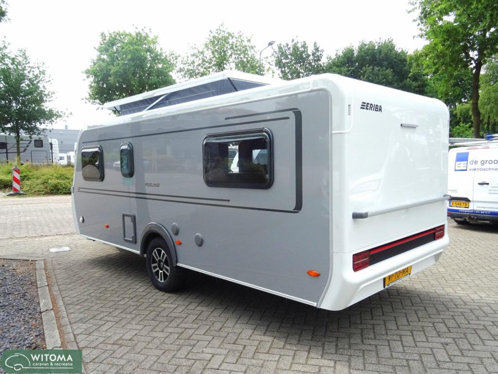 Eriba Feeling 442 Dit voorjaar op vakantie!, Caravans en Kamperen, Schokbreker, Standaardzit, Bedrijf, Tot en met 3
