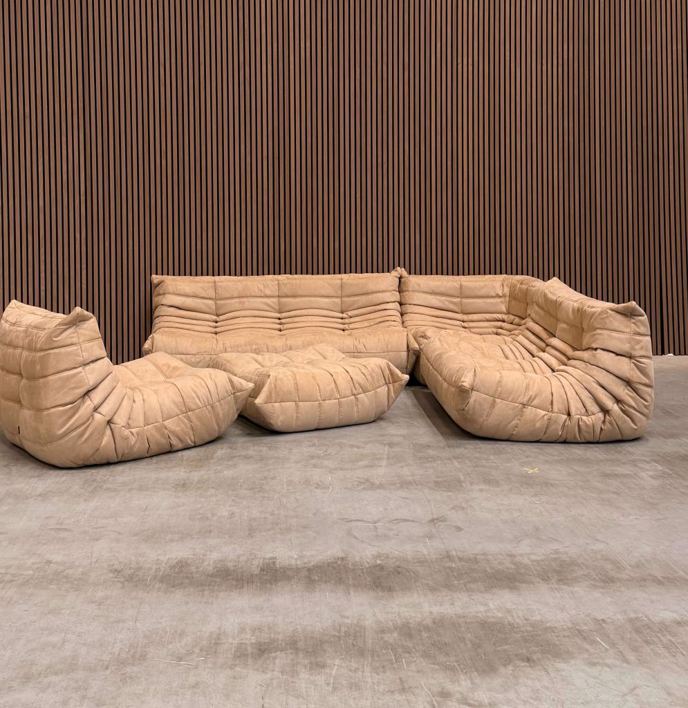 Ligne Roset Togo - Beige Alcantara set