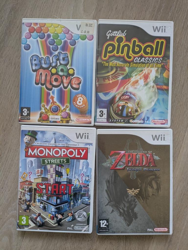 Diverse Wii spellen: Bust-A-Move, Pinball, Monopoly, Zelda, Overige genres, Nieuw, Eén computer, Ophalen of Verzenden