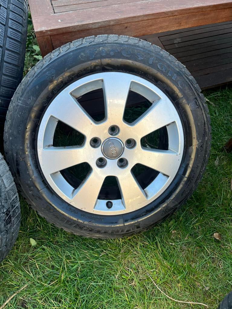 Originele velgen Audi A3 sportback  VAG 16 inch 5x112, Ophalen, 16 inch, Banden en Velgen, Winterbanden