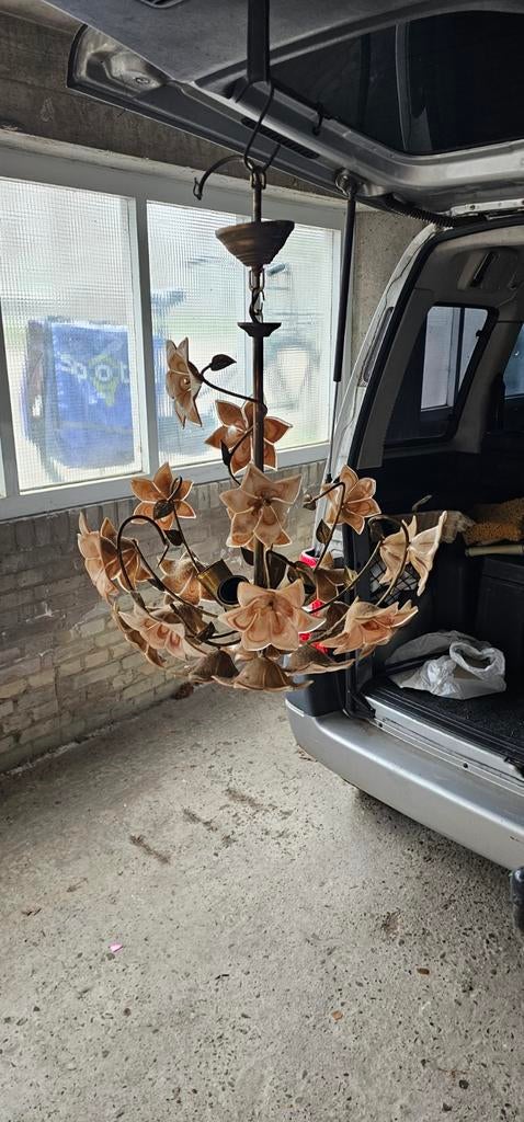 Vintage Hollywood Regency Kroonluchter murano glas, Ophalen