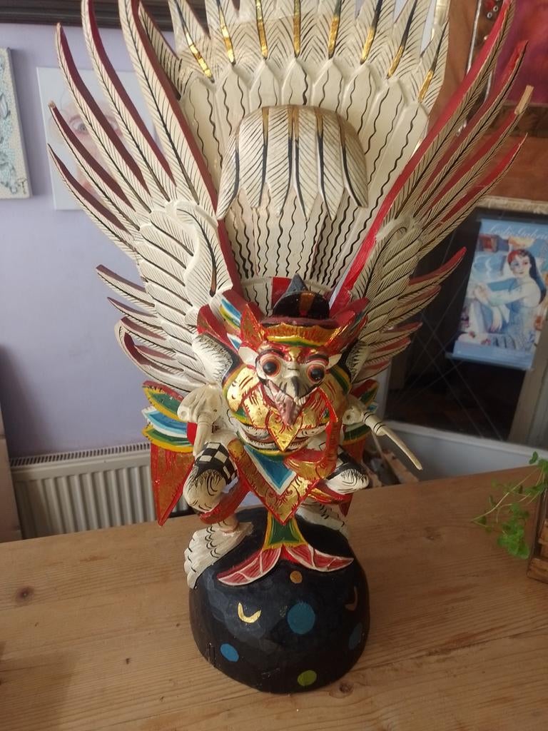 Houten beeld uit Indonesië., Antiek en Kunst, Ophalen