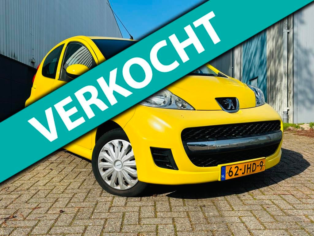 Peugeot 107 1.0-12V Sublime, Auto's, Peugeot, Voorwielaandrijving, Stof, Gebruikt, Zwart