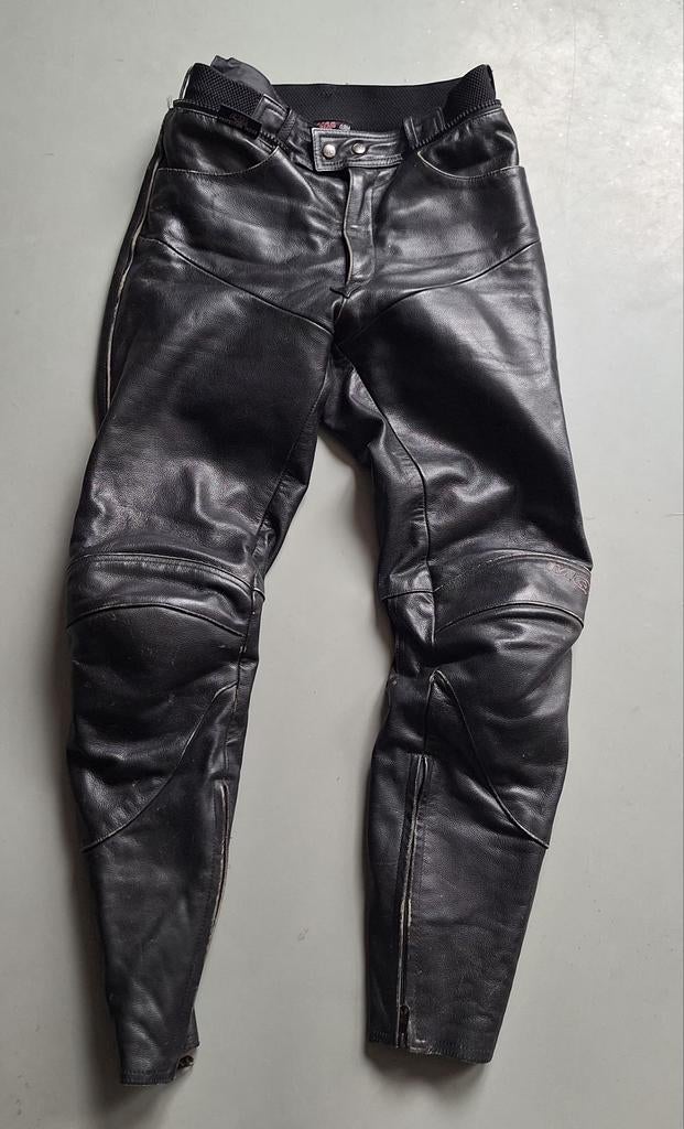 Leren motorbroek "Bikers choice" mt 48, Ophalen of Verzenden, Tweedehands, Heren, Broek | leer