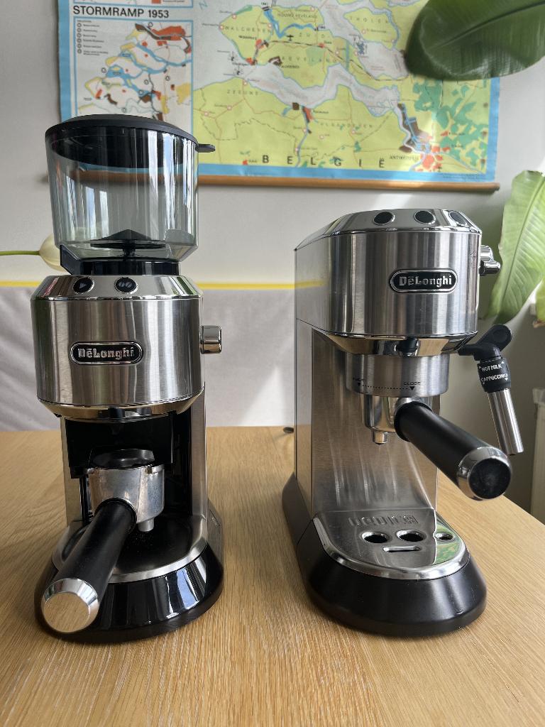 DeLonghi Espressomachine & Bonenmaler - All-in-1 Pack, Witgoed en Apparatuur, Koffiezetapparaten, Gebruikt, Espresso apparaat