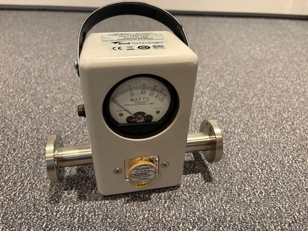 Bird 43 wattmeter 7/8 EIA en 10000B meetkopje, Telecommunicatie, Ophalen of Verzenden, Gebruikt, Zender en Ontvanger