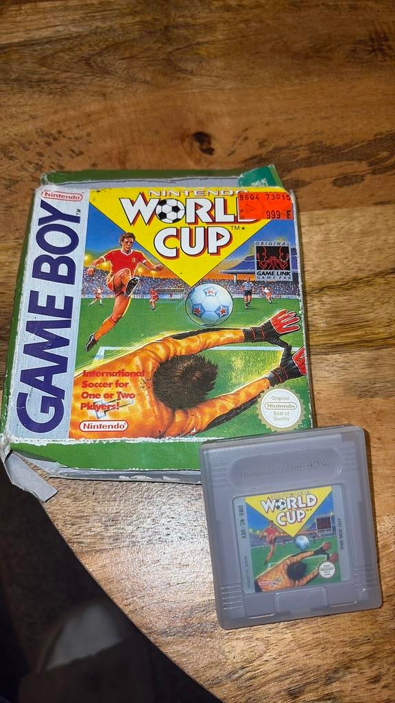 Nieuw vintage WK-VOETBAL (Nintendo Game Boy Wereldkampioen, Spelcomputers en Games, Games | Nintendo Game Boy, 1 speler, Ophalen of Verzenden