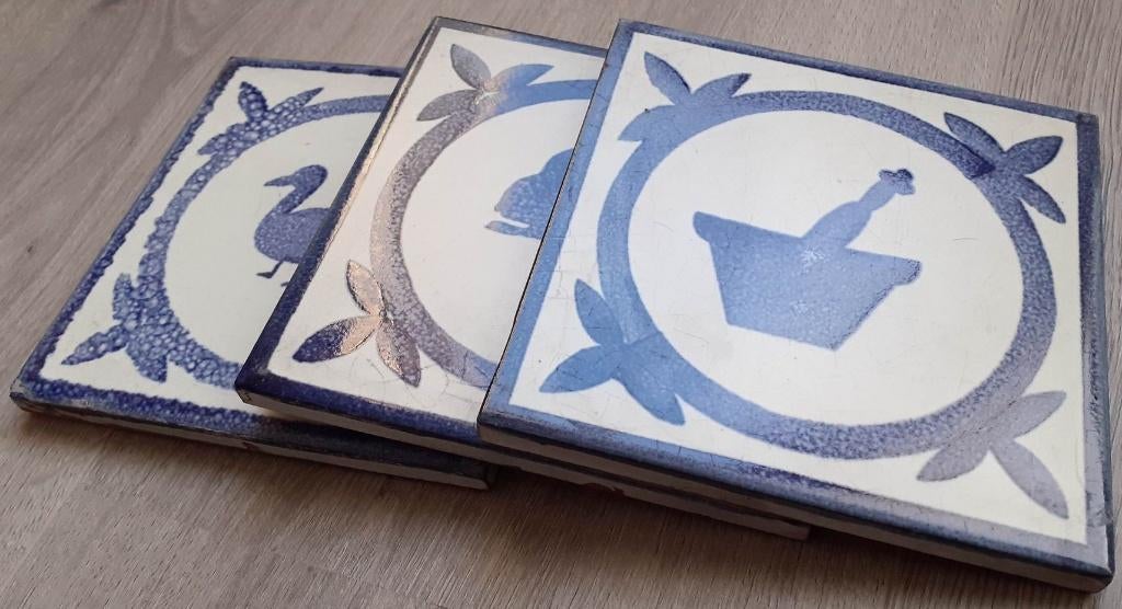 3 wandtegels (13 x 13), Doe-het-zelf en Verbouw, Minder dan 5 m², Wandtegels, Keramiek, Minder dan 20 cm