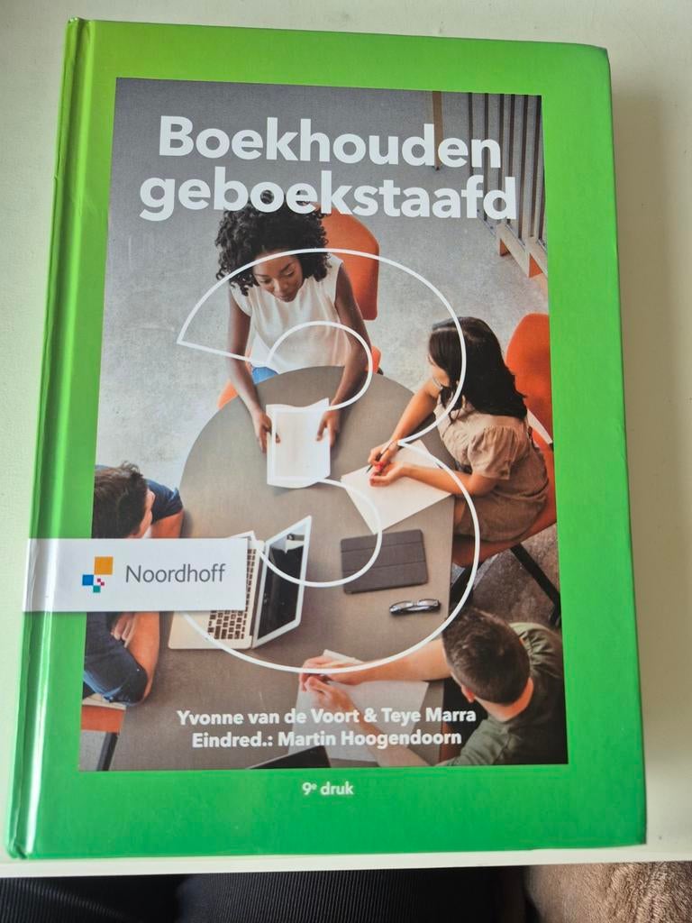Boekhouden geboekstaafd 3 - 9e druk - Noordhoff, Ophalen, Zo goed als nieuw, MBO, Yvonne van de Voort & Teye Marra