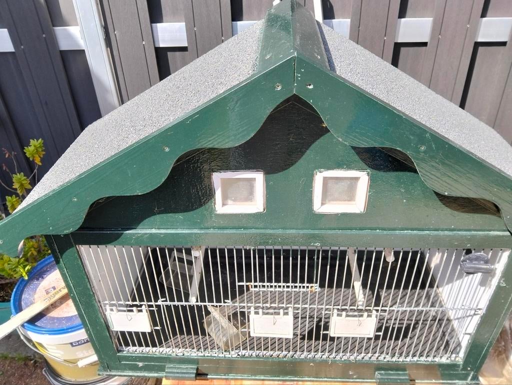 Een mooie vogelkooi voor buiten, Ophalen, Hout, Vogelkooi