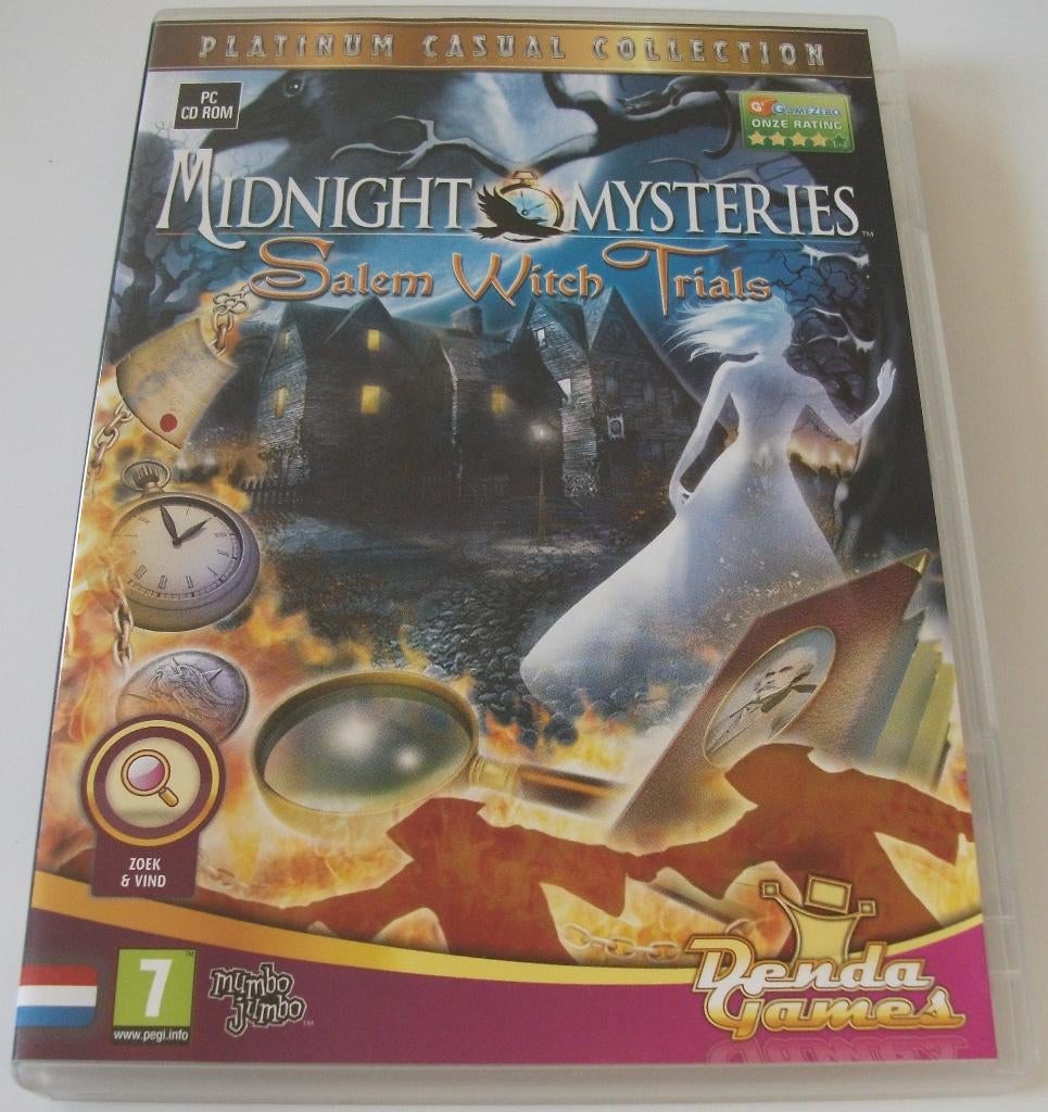 PC Game *** MIDNIGHT MYSTERIES 2  *** Salem Witch Trials, Puzzel en Educatief, 1 speler, Ophalen of Verzenden, Zo goed als nieuw