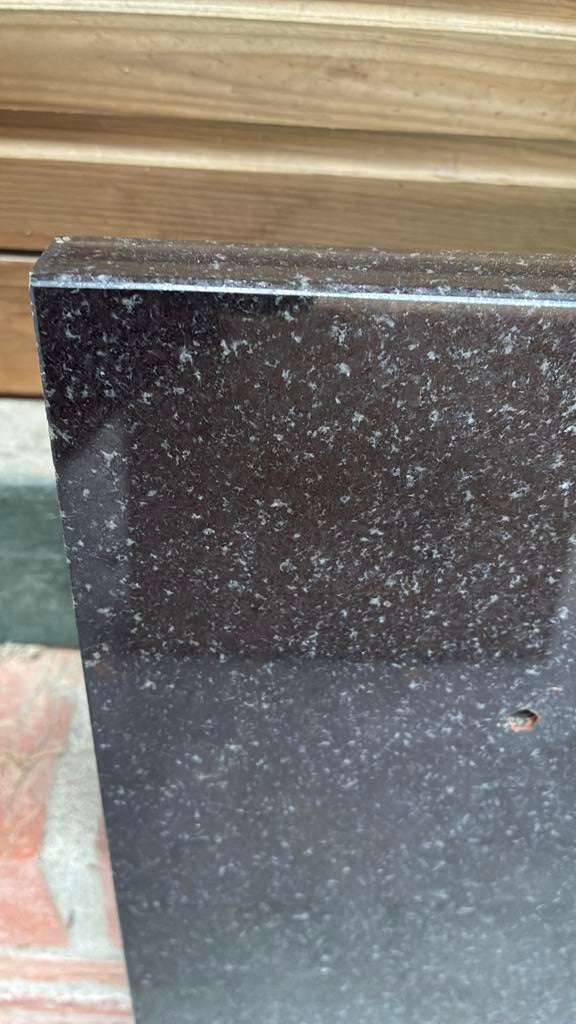 Granieten achterwand voor kookplaat, Ophalen, Zwart, 50 tot 100 cm, Minder dan 100 cm