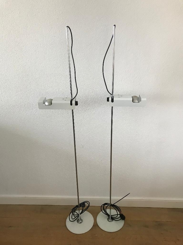 2 Vintage Joe Colombo Oluce 3319 Spider vloerlamp lamp, Ophalen of Verzenden, Nvt, 150 tot 200 cm, Nvt
