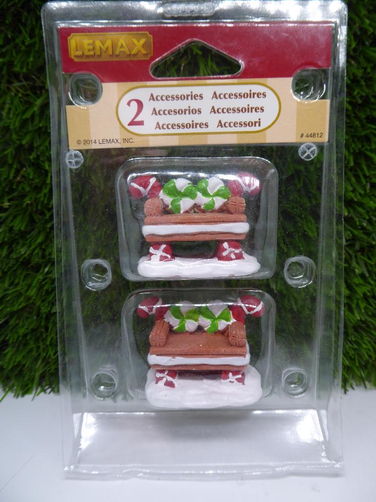 Lemax Item - Peppermint cookie bench  -  Ik ruim op, Diversen, Kerst, Ophalen of Verzenden, Nieuw