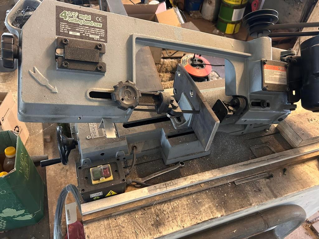 Lintzaagmachine bandzaag hbm, Doe-het-zelf en Verbouw, Gereedschap | Zaagmachines, Ophalen, 70 mm of meer, Zo goed als nieuw, Lintzaag