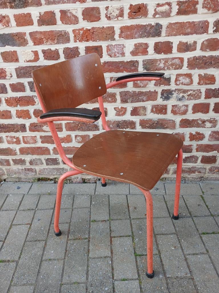 5 vintage schoolstoelen, Ophalen