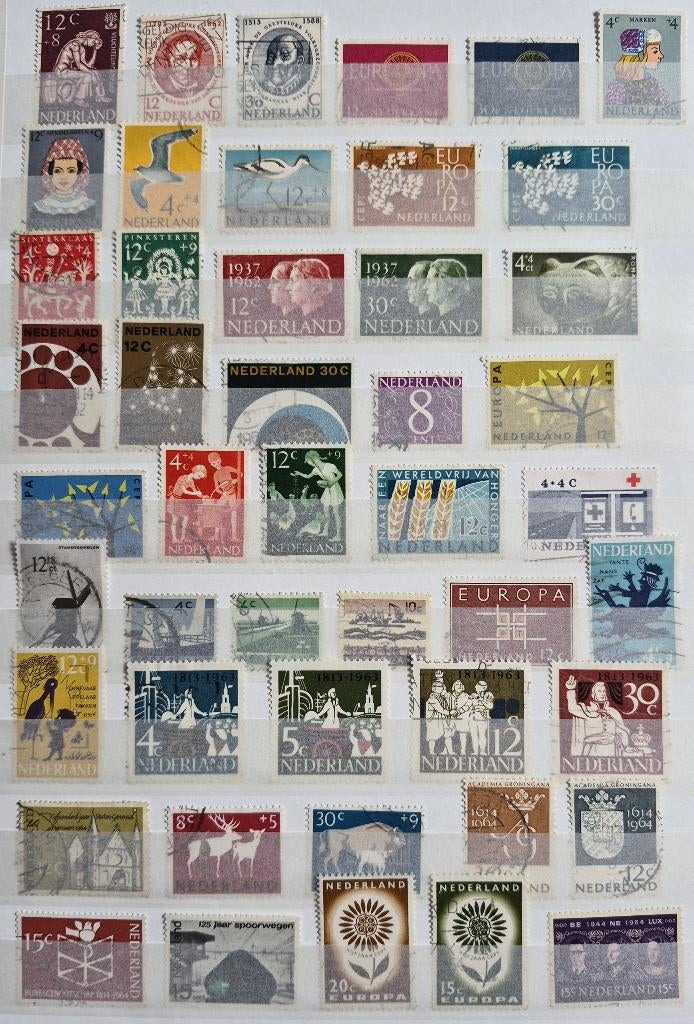 POSTZEGELS NEDERLAND 1960-1980 GESTEMPELD, Ophalen of Verzenden, Na 1940, Gestempeld