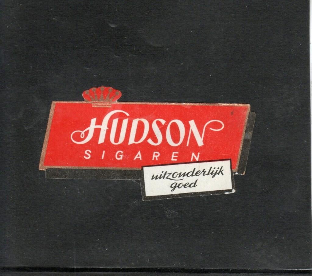 hudson etiket, Ophalen of Verzenden, Gebruikt, Sigarenbandjes