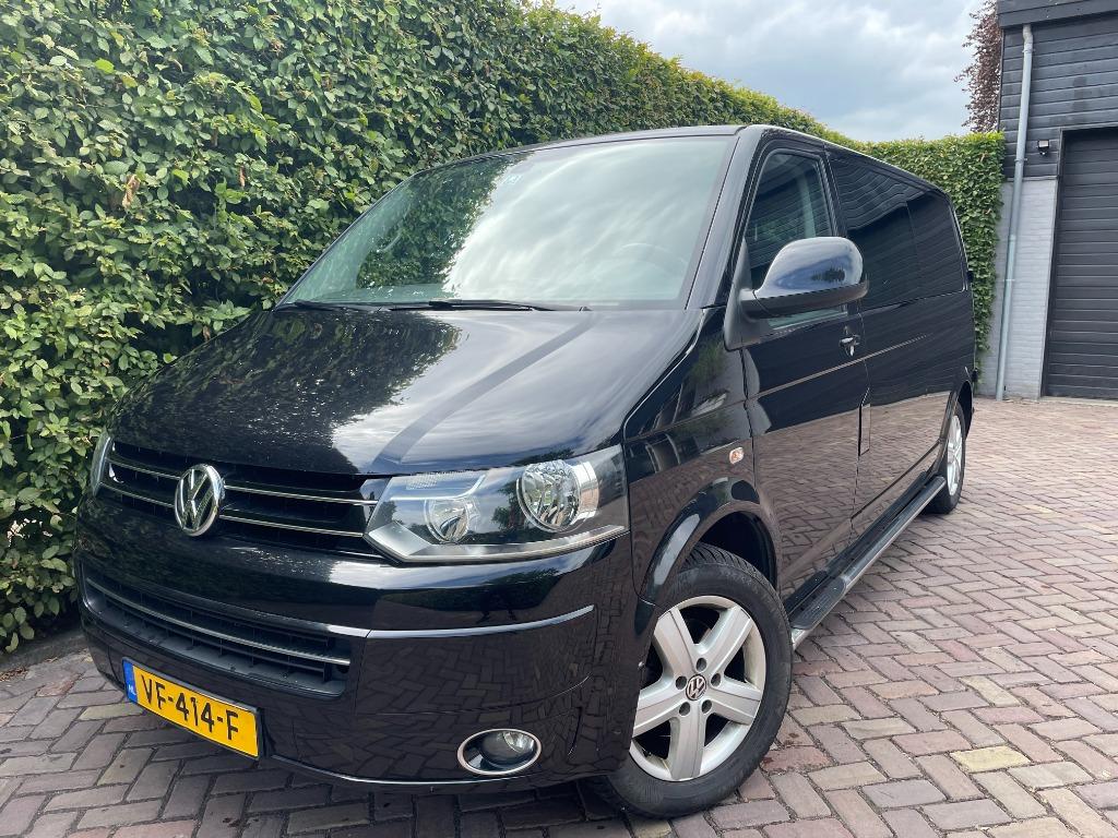 Volkswagen Transporter C 2.0D TDI L2H1 DC Comfortline 2013, Auto's, Euro 5, Zwart, 4 cilinders, 1905 kg