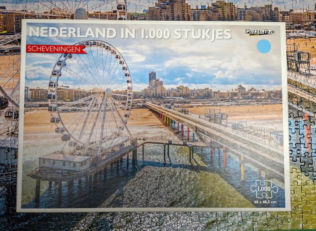 Puzzel Scheveningen 1000 stukjes., Ophalen of Verzenden, 500 t/m 1500 stukjes, Gebruikt