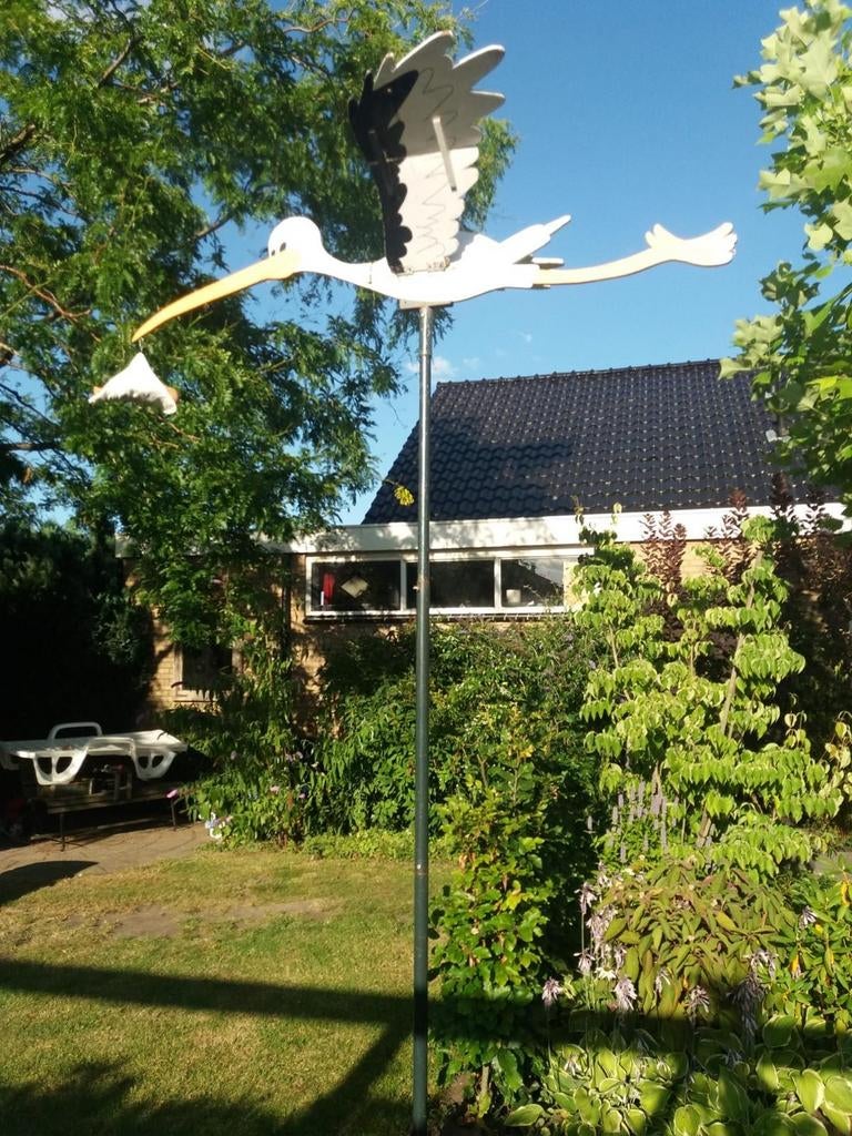 Ooievaar in vogelvlucht te huur voor geboorte!, Ophalen, Gebruikt