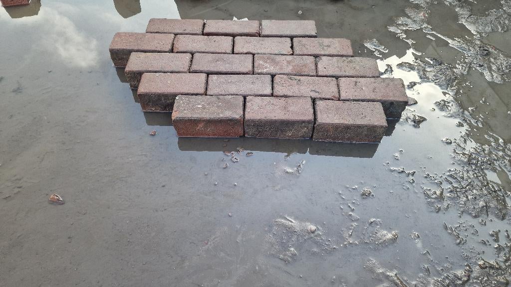 Aanbieding mooie roodpaarse gebakken klinker, Ophalen, Overige materialen, Gebruikt, Klinkers