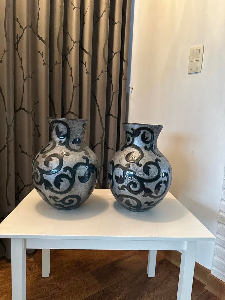 2x prachtige Todo Mundo vaas groot gratis binnenpotjes, Ophalen, Overige kleuren, Aardewerk of Porselein, Zo goed als nieuw