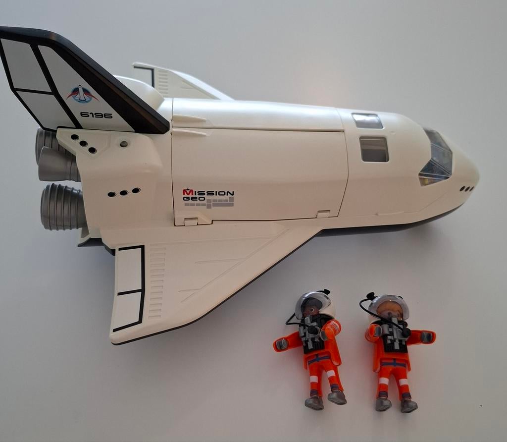 Playmobil Spaceshuttle met bemanning - 6196, Ophalen, Zo goed als nieuw, Complete set