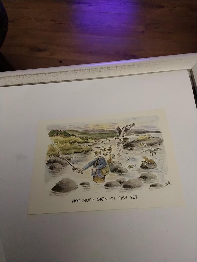 BESLEY/  NOT MUCH SIGN OF FISH YET...., Ophalen of Verzenden, Sterren en Beroemdheden