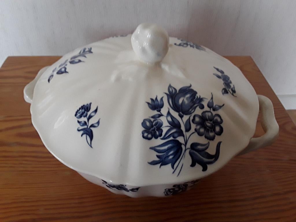 dekschaal Petrus Regout Bouquet Bleu, Ophalen of Verzenden