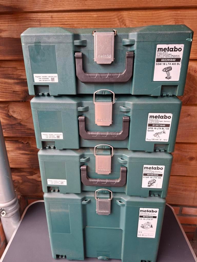 Metabo Gereedschapskoffers - Diverse Modellen, Ophalen of Verzenden, Nieuw