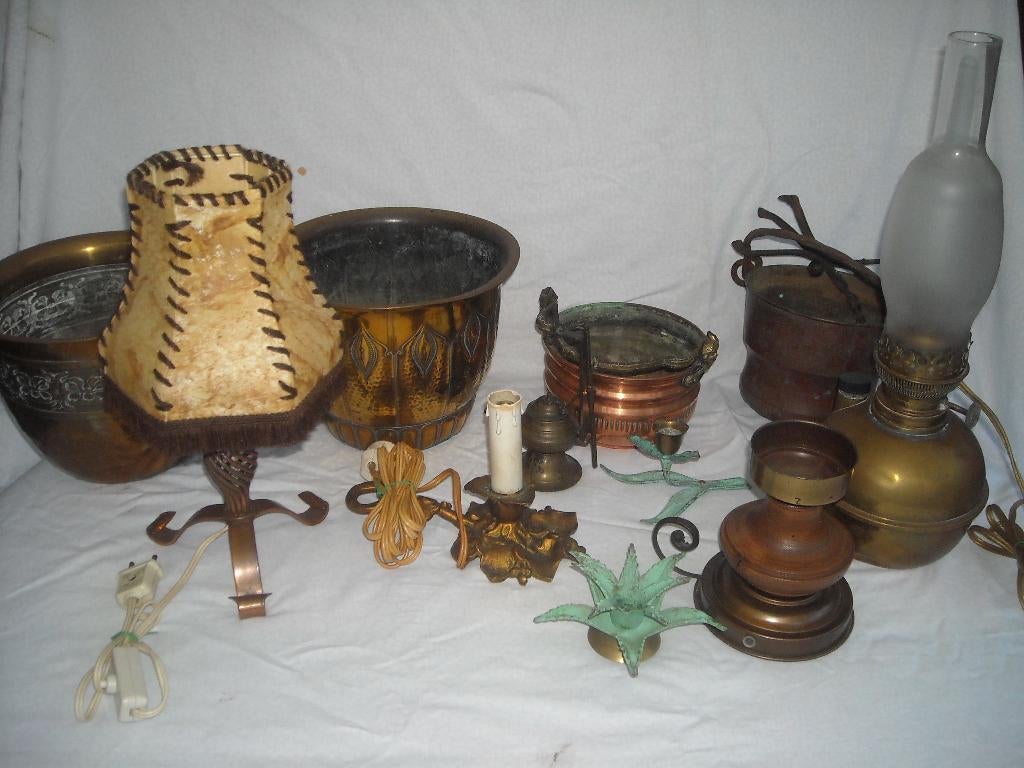 curiosa koperen artikelen, Antiek en Kunst, Ophalen, Koper