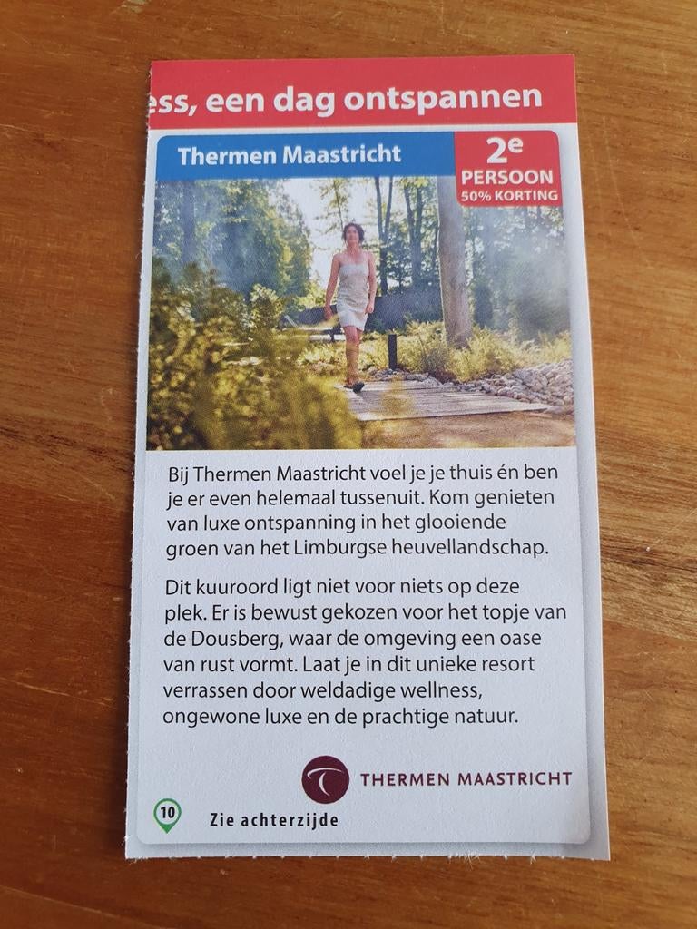 Sauna bon Thermen Maastricht, Twee personen, Kortingsbon, Spa of Sauna