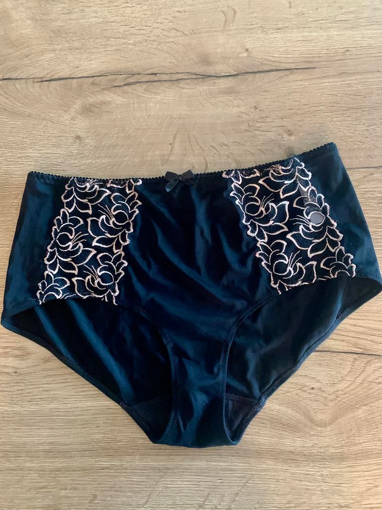 Prima donna xxl deauville zwart met ecru borduur, Slip, Zwart, Ophalen of Verzenden