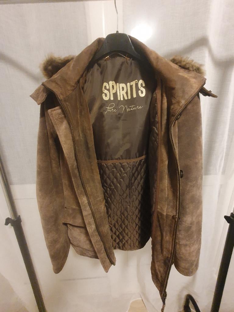 Heren winterjas Spirits maat nieuw gekocht 290 euro, Maat 48/50 (M), Zwart, Nieuw, Ophalen of Verzenden