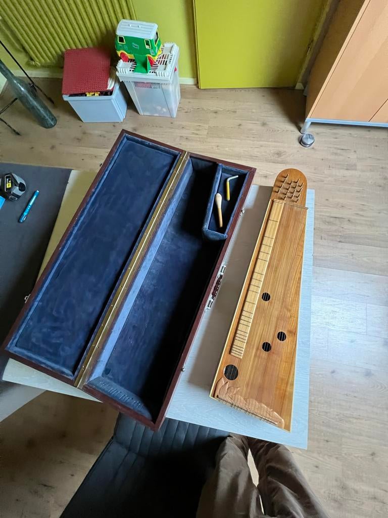 Mooie Citer met Koffer, Muziek en Instrumenten, Snaarinstrumenten | Overige, Zo goed als nieuw, Citer, Ophalen