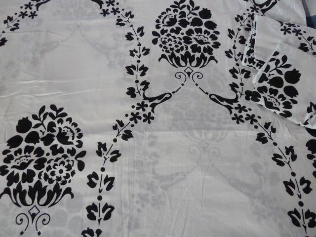 2p- dekbedhoes - zwart-wit-, Verzenden, Wit, Dekbedovertrek, Nieuw