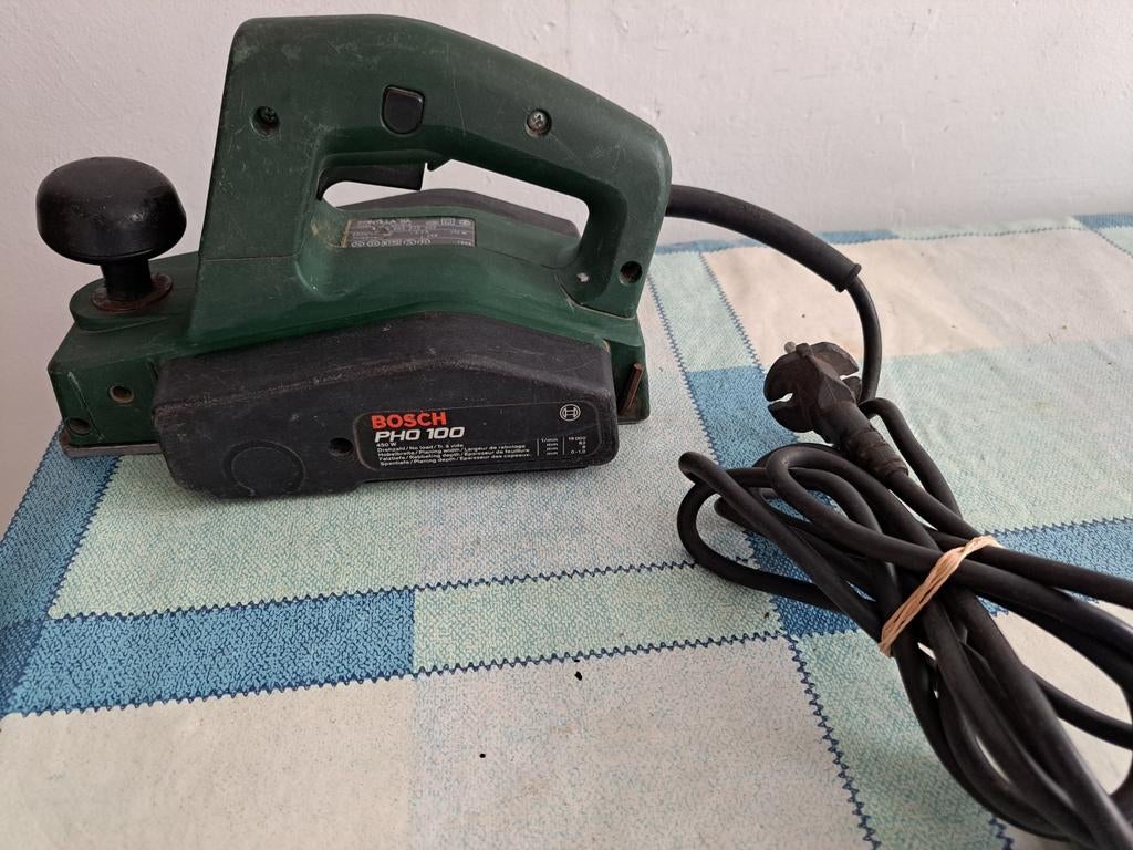 BOSCH PHO 100 elektrische schaafmachine, Ophalen of Verzenden, Zo goed als nieuw, Minder dan 600 watt, Bandschuurmachine