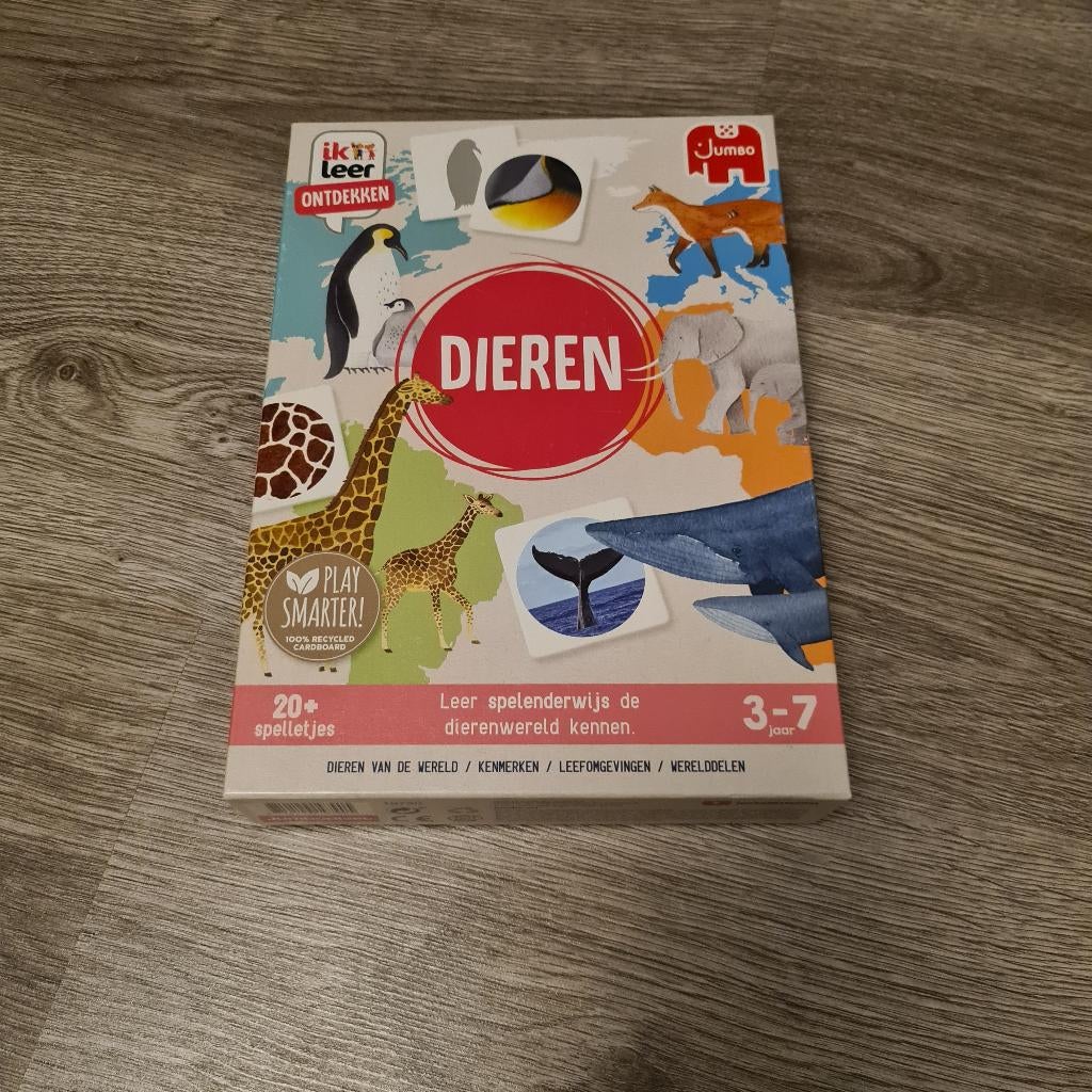Jumbo - 20 Dierenspellen in 1, Kinderen en Baby's, Speelgoed | Educatief en Creatief, Ophalen of Verzenden, Zo goed als nieuw