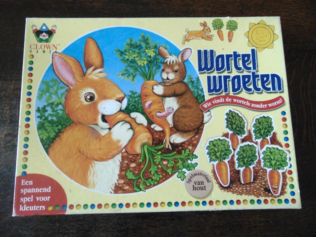 Wortel Wroeten Spel van Clown Games, Hobby en Vrije tijd, Gezelschapsspellen | Bordspellen, Een of twee spelers, Ophalen of Verzenden